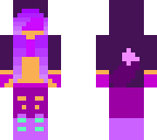 me aaron  with puprple as a girl