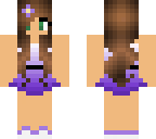 mini skirt in purple