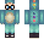 rainbow dino boy onesie with glasses edited