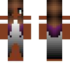 teony prom darkened at the tip purple hair at tips