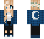 blue grunge girl