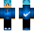 blue haired boy