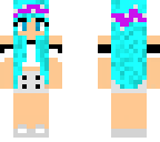 blue haired girl