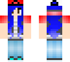 blue haired pokemon girl