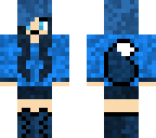 echo\'s skin with blue hoodie