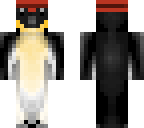 penguin with a red winter hat