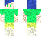 pixel boy green and yellow