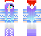 snow drop with santa hat