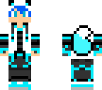white and blue wolf boy