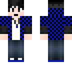 blue black hoodie