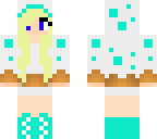 blue cake girl