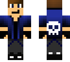 blue fitmc with skull