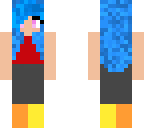 blue haired girl