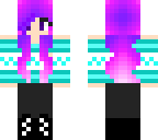 blue winter girl