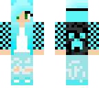 cool blue girl