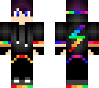 cool rainbow purple hair