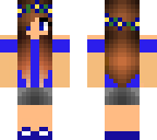 cute blue girl