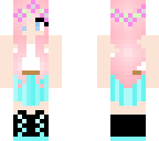 cute pink hair girl