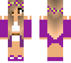 cute purple flower headband girl