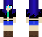 girl with blue hair