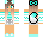 light blue skin wolf girl edit