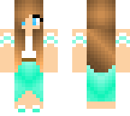 mint and white dress