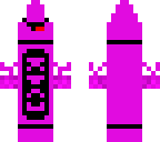 purple 3d crayon