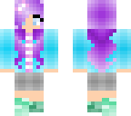 purple hair girl