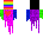 rainbow paint drip