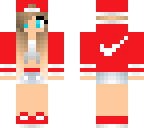 red nike girl