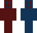 smiley face blue n red