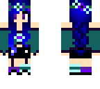 wolf flower blue girl