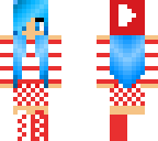 youtuber girl with blue hair