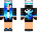 blue gamer girl