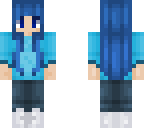 blue shirt girl