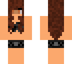 brown haired girl in swim suit