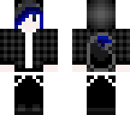 emo guy with blue hair