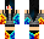 ice and fire fox goth girl