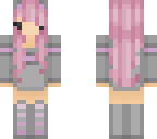 kawaii pink cat girl