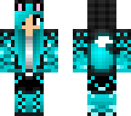 magic blue wolf girl