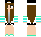 ombre green skater girl
