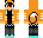 orange hoodie