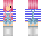 overalls girl pink hair