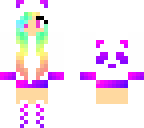 pink purple panda