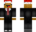 potato in christmas hat 