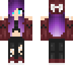 purple haired girl