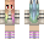 rainbow anime girl