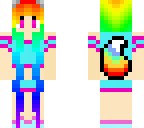 rainbow wolf girl full