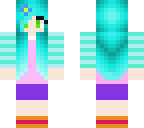 aqua hair girl