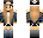 blue camo girl